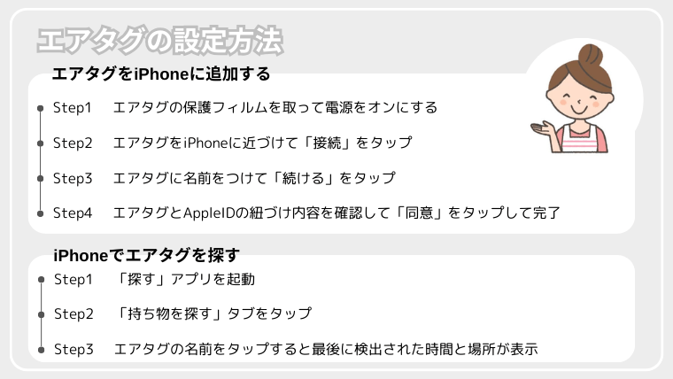 エアタグの設定方法