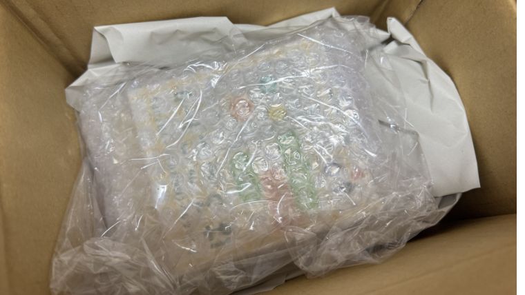 はろここトークの到着したときの梱包状態